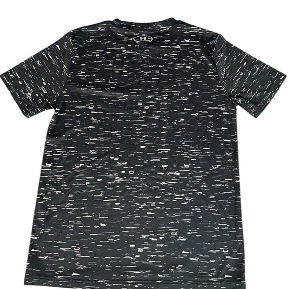 Under Armour Boys Loose Heat Gear Big Logo Printed Short Sleeve Size Youth Large - Picture 2 of 8